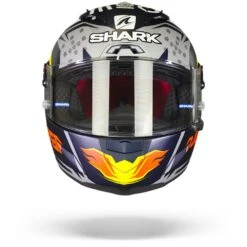 Shark Race-R Pro GP Oliveira Signature Mat Blauw Zilver Wit BSW Integraalhelm -Shark Verkoopwinkel Shark race r pro gp oliveira signature mat blue silver white bsw.01