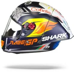 Shark Race-R Pro GP Oliveira Signature Mat Blauw Zilver Wit BSW Integraalhelm -Shark Verkoopwinkel Shark race r pro gp oliveira signature mat blue silver white bsw.11