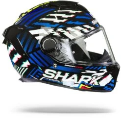 Shark Spartan GT Bcl. Micr. E-Brake Zwart Geel Blauw KYB Integraalhelm -Shark Verkoopwinkel Shark spartan gt bcl micr e brake black yellow blue.29