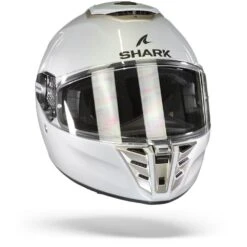 Shark Spartan RS Blank Wit Zilver Glanzend W01 Integraalhelm -Shark Verkoopwinkel Shark spartan rs blank white silver glossy w01.35