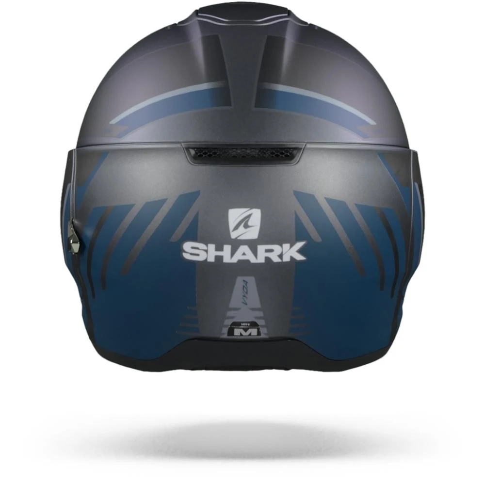 Shark Evojet Vyda Mat Antraciet Blauw Zwart ABK 5 Shark Evojet Vyda Mat Antraciet Blauw Zwart ABK - Afbeelding 3