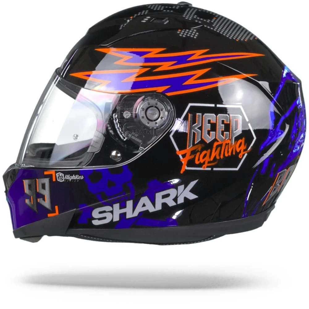 Shark Ridill 1.2 Catalan Bad Boy Zwart Blauw Oranje KBO Integraalhelm 5 Shark Ridill 1.2 Catalan Bad Boy Zwart Blauw Oranje KBO Integraalhelm - Afbeelding 3