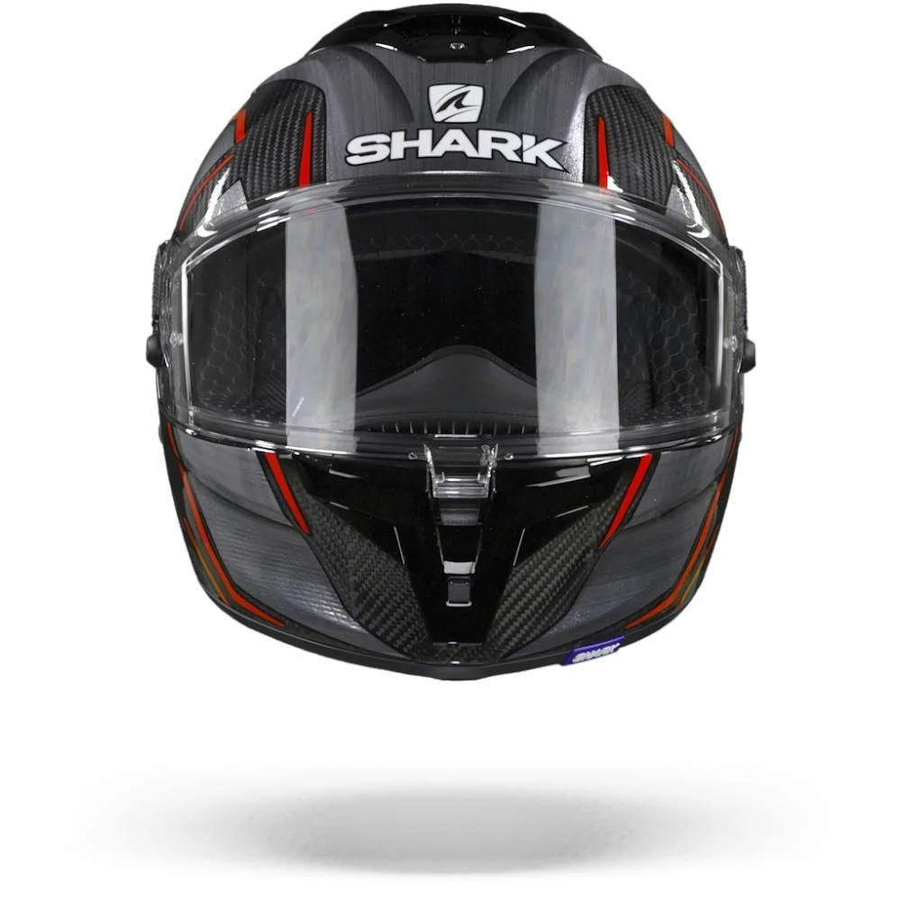 Shark Spartan GT Carbon Kromium DUR Carbon Chroom Rood Integraalhelm 4 Shark Spartan GT Carbon Kromium DUR Carbon Chroom Rood Integraalhelm - Afbeelding 2