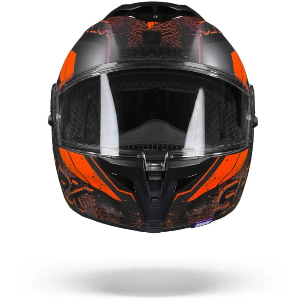 Shark Spartan GT Ryser Mat Zwart Antraciet Oranje Integraalhelm 8 Shark Spartan GT Ryser Mat Zwart Antraciet Oranje Integraalhelm - Afbeelding 6
