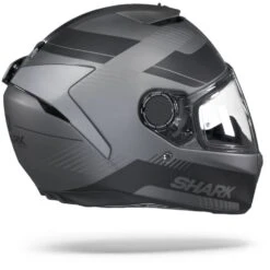 Shark Spartan 1.2 Strad Mat Zwart Antraciet Zilver Integraalhelm -Shark Verkoopwinkel Shark spartan 1.2 strad man anthracite black silver.26