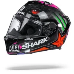Shark Spartan GT Carbon Roodding Carbon Rood Groen Integraalhelm -Shark Verkoopwinkel Shark sparten gt carbon redding green red.07