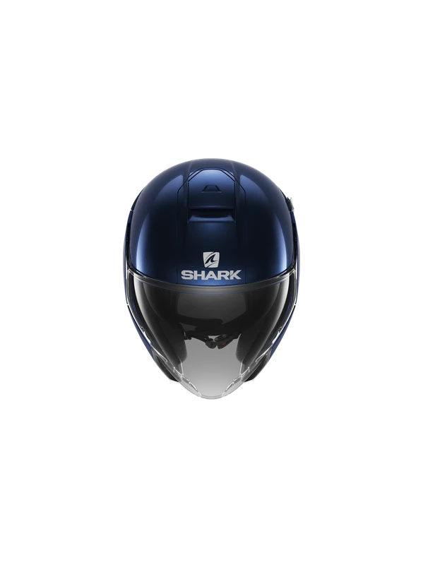 Shark Citycruiser Dual Blank Donker Blauw Glanzend B03 Jethelm 5 Shark Citycruiser Dual Blank Donker Blauw Glanzend B03 Jethelm - Afbeelding 3