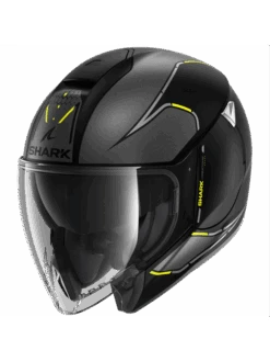 Shark Citycruiser Krestone Mat Black Anthracite Yellow KAY Jet Helmet