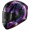 Shark D-Skwal 2 Atraxx Zwart Violet Glitter KVX Integraalhelm -Shark Verkoopwinkel shark d skwal 2 atraxx black violet glitter kvx