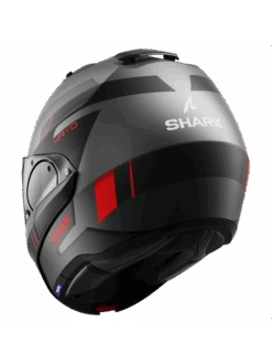 Shark Evo ES Kryd Mat Antraciet Zwart Rood AKR Systeemhelm 7 Shark Evo ES Kryd Mat Antraciet Zwart Rood AKR Systeemhelm -Shark Verkoopwinkel shark evo es kryd mat anthracite black red akr 2