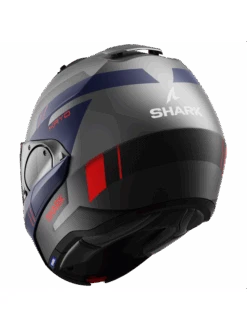 Shark Evo ES Kryd Mat Antraciet Blauw Rood ABR Systeemhelm -Shark Verkoopwinkel shark evo es kryd mat anthracite blue red abr 2