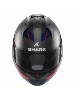 Shark Evo ES Kryd Mat Antraciet Blauw Rood ABR Systeemhelm