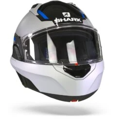 Shark Evo GT Sean Zwart Zilver Blauw KSB Systeemhelm -Shark Verkoopwinkel shark evo gt sean black silver blue ksb.35
