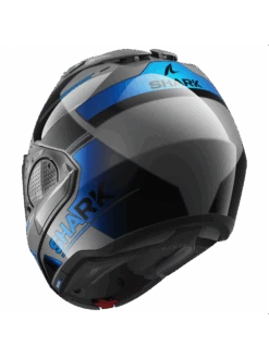 Shark Evo GT Tekline Antraciet Chrom Blauw AUB Systeemhelm