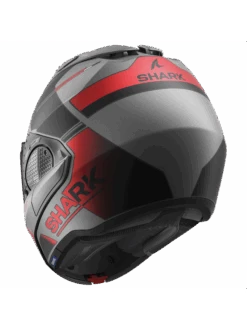 Shark Evo GT Tekline Mat Antraciet Chrom Rood AUR Systeemhelm -Shark Verkoopwinkel shark evo gt tekline mat anthracite chrom red aur 2