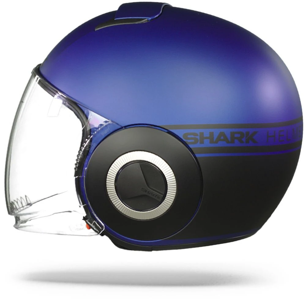 Shark Nano Street Neon Mat Blauw Zwart Blauw BKB Jethelm 5 Shark Nano Street Neon Mat Blauw Zwart Blauw BKB Jethelm - Afbeelding 3