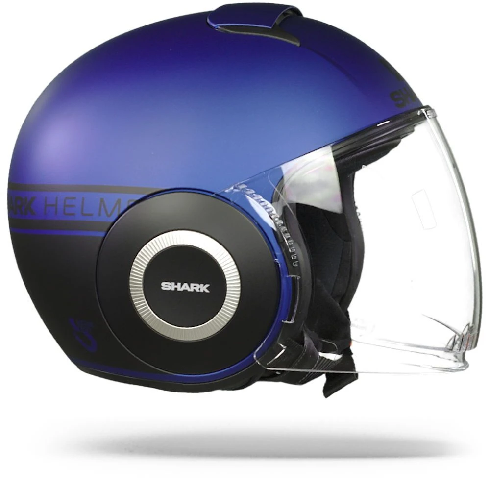 Shark Nano Street Neon Mat Blauw Zwart Blauw BKB Jethelm 8 Shark Nano Street Neon Mat Blauw Zwart Blauw BKB Jethelm - Afbeelding 6