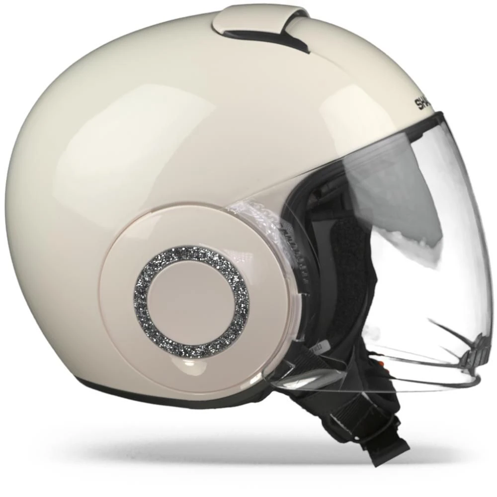 Shark Nano Swarovski Crystal Blank PAR Roze Powder Jethelm 3 Shark Nano Swarovski Crystal Blank PAR Roze Powder Jethelm