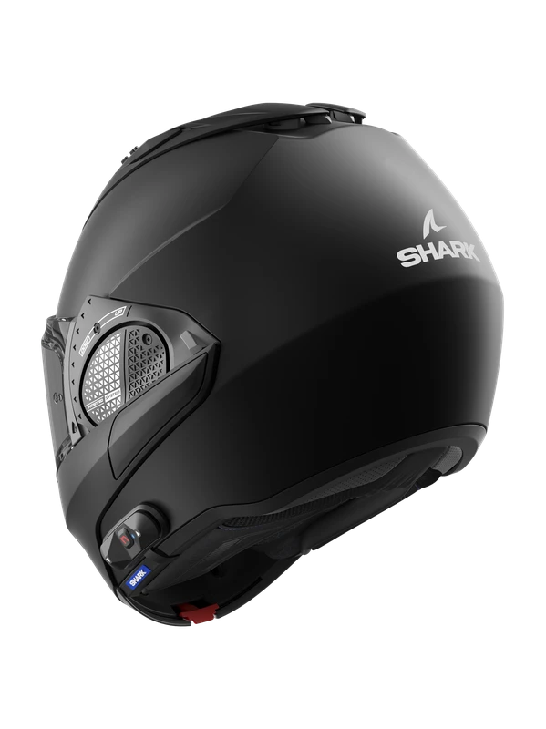 Shark Pack Evo GT N-Com B802 Blank Mat Zwart Mat KMA Systeemhelm 8 Shark Pack Evo GT N-Com B802 Blank Mat Zwart Mat KMA Systeemhelm - Afbeelding 6