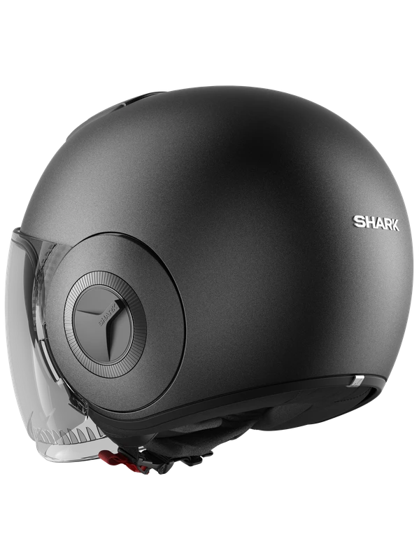 Shark Shark Nano Blank Mat Gun Metaal A06 Jethelm 5 Shark Shark Nano Blank Mat Gun Metaal A06 Jethelm - Afbeelding 3