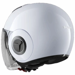 Shark Nano Blank Wit Zilver Glanzend W01 Jethelm -Shark Verkoopwinkel shark shark nano blank white silver glossy w01 2