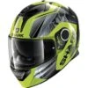 Shark Spartan 1.2 Karken HV YKK Geel Zwart Zwart Integraalhelm -Shark Verkoopwinkel shark shark spartan 12 karken ykk helm