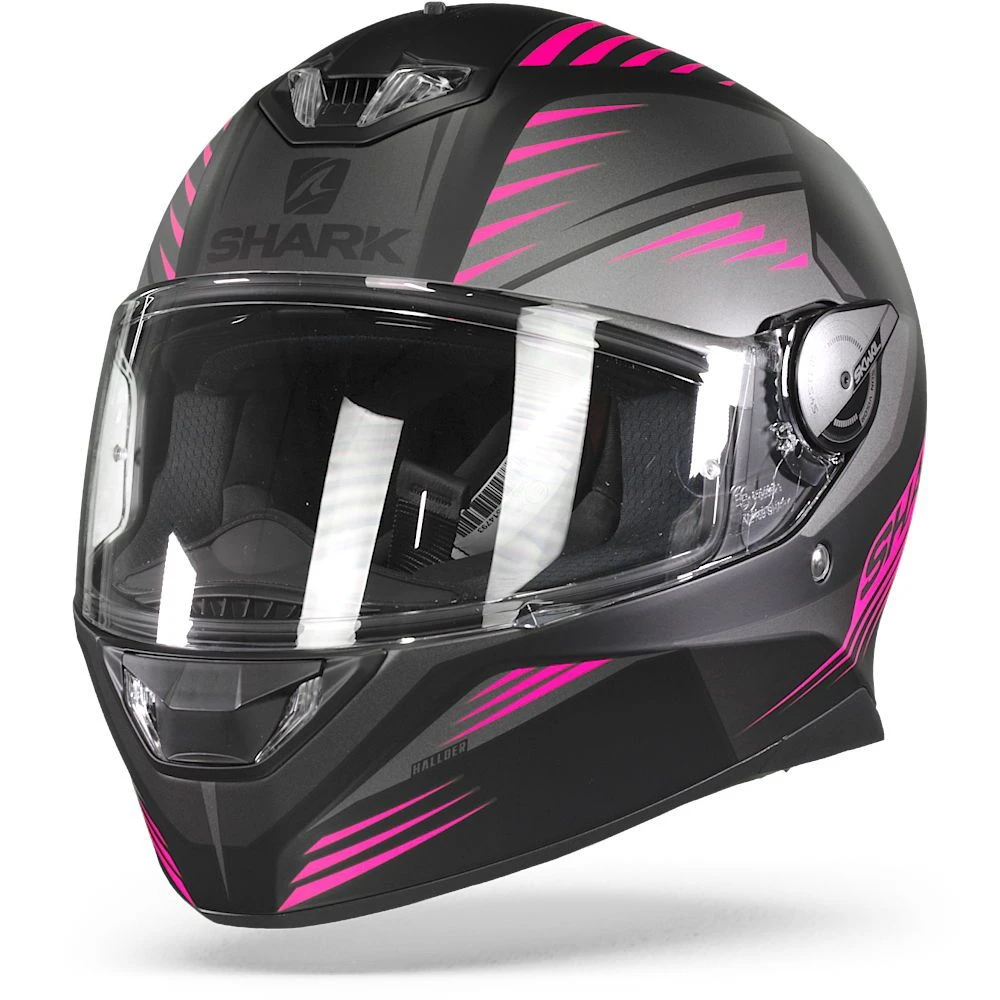 Shark Skwal 2 Hallder Mat Zwart Antraciet Paars KAV Integraalhelm 4 Shark Skwal 2 Hallder Mat Zwart Antraciet Paars KAV Integraalhelm - Afbeelding 2