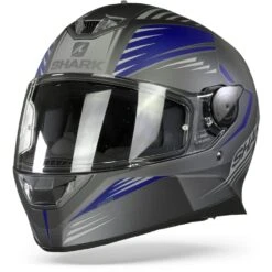 Shark Skwal 2.2 Hallder Mat Antraciet Blauw Antraciet ABA Integraalhelm -Shark Verkoopwinkel shark skwal 2.2 hallder mat anthracite blue anthracite aba full face helmet frontpage