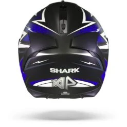 Shark Spartan 1.2 Adrian Parassol Mat Zwart Blauw Zilver KBS Integraalhelm