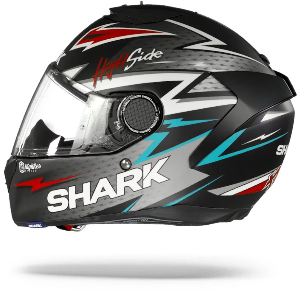 Shark Spartan 1.2 Adrian Parassol Mat Zwart Zilver Rood Integraalhelm 8 Shark Spartan 1.2 Adrian Parassol Mat Zwart Zilver Rood Integraalhelm - Afbeelding 6