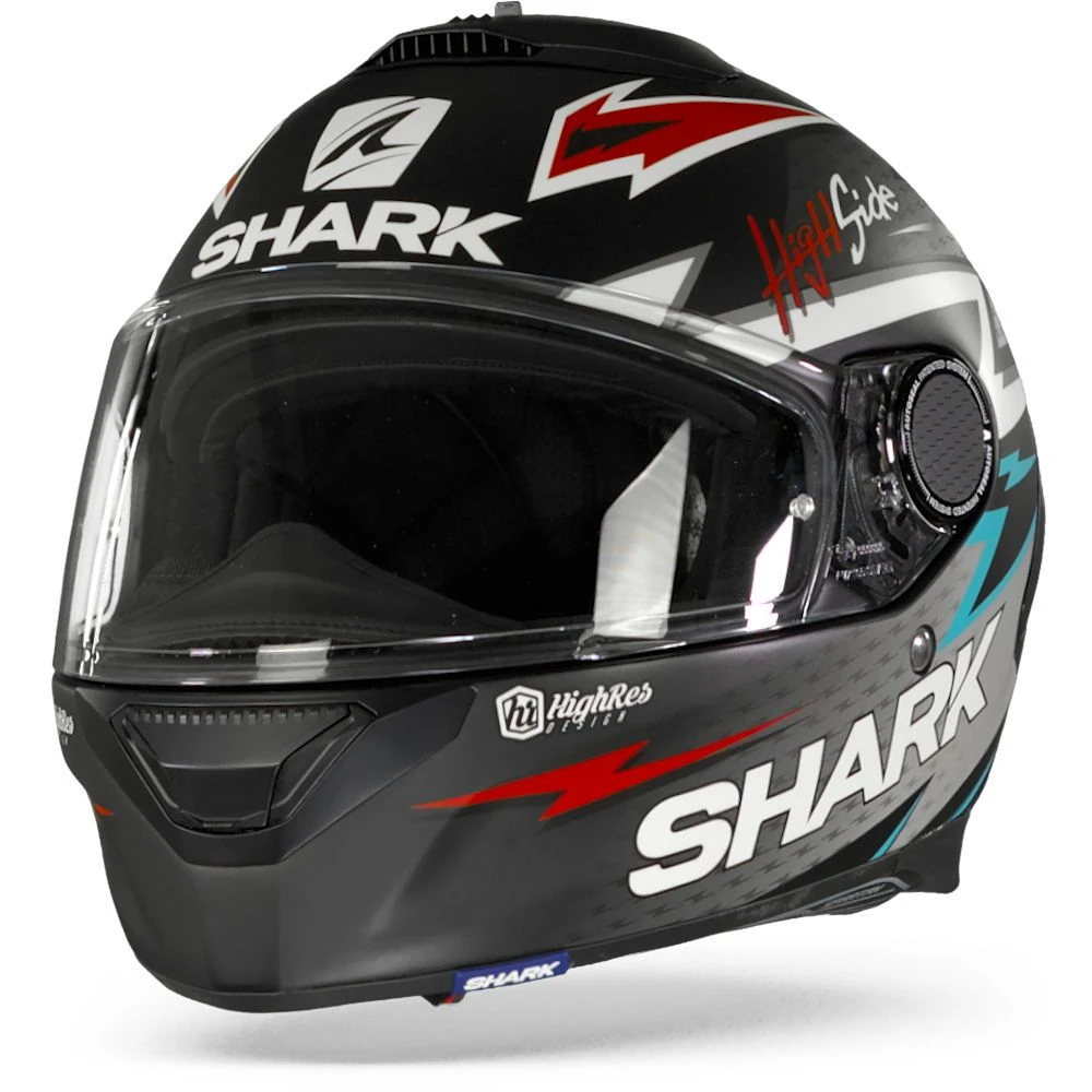 Shark Spartan 1.2 Adrian Parassol Mat Zwart Zilver Rood Integraalhelm 3 Shark Spartan 1.2 Adrian Parassol Mat Zwart Zilver Rood Integraalhelm
