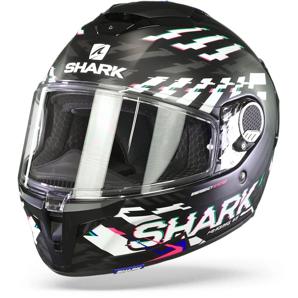 Shark Spartan GT Bcl. Micr. E-Brake Mat Mat Zwart Blauw Antraciet KBA Integraalhelm 4 Shark Spartan GT Bcl. Micr. E-Brake Mat Mat Zwart Blauw Antraciet KBA Integraalhelm - Afbeelding 2