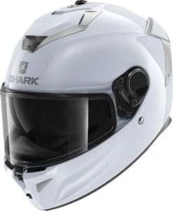 Shark Spartan GT Blank Bcl. Micr. Wit Zilver Glanzend W01 Integraalhelm