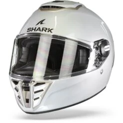 Shark Spartan RS Blank Wit Zilver Glanzend W01 Integraalhelm -Shark Verkoopwinkel shark spartan rs blank white silver glossy w01 frontpage