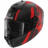 Shark Spartan RS Carbon Shawn Mat Carbon Antraciet Rood DAR Integraalhelm -Shark Verkoopwinkel shark spartan rs carbon shawn mat carbon anthracite red dar 1