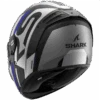 Shark Spartan RS Carbon Shawn Mat Carbon Blauw Zilver DBS Integraalhelm -Shark Verkoopwinkel shark spartan rs carbon shawn mat carbon blue silver dbs 2