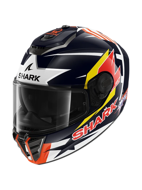 Shark Spartan RS Replica Zarco Austin Blauw Rood Wit BRW Integraalhelm 5 Shark Spartan RS Replica Zarco Austin Blauw Rood Wit BRW Integraalhelm - Afbeelding 3