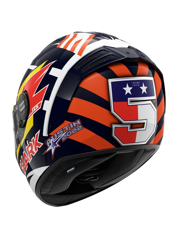 Shark Spartan RS Replica Zarco Austin Blauw Rood Wit BRW Integraalhelm 3 Shark Spartan RS Replica Zarco Austin Blauw Rood Wit BRW Integraalhelm