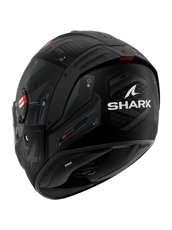 Shark Spartan RS Stingrey Mat Zwart Antraciet Rood KAR Integraalhelm 4 Shark Spartan RS Stingrey Mat Zwart Antraciet Rood KAR Integraalhelm - Afbeelding 2