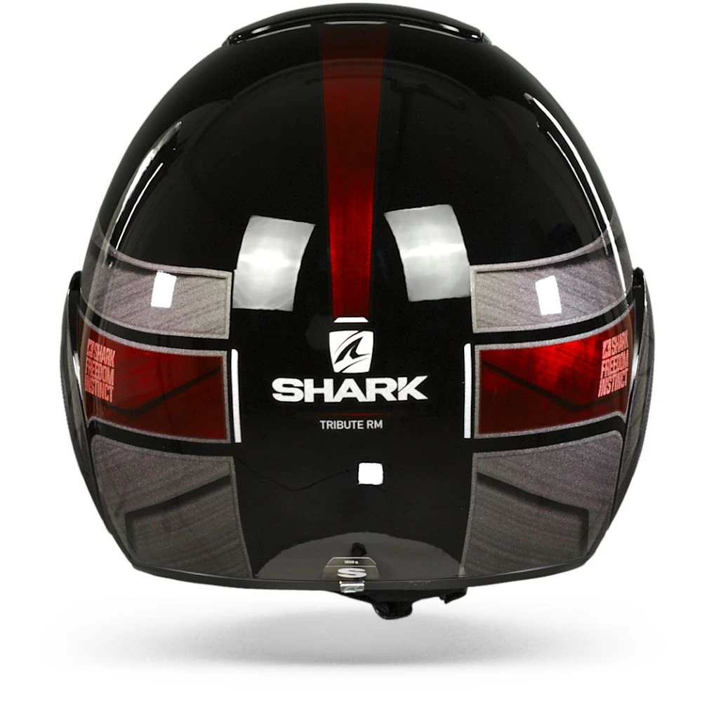 Shark Street Drak Tribute Rm Zwart Chrom Rood KUR Jethelm 6 Shark Street Drak Tribute Rm Zwart Chrom Rood KUR Jethelm - Afbeelding 4