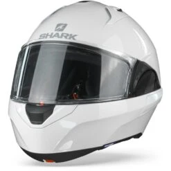 Shark Evo ES WHU Blank Wit Azuur Systeemhelm