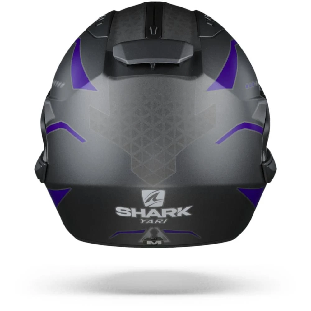 Shark Evo ES Yari ABS Mat Antraciet Blauw Zilver Systeemhelm 3 Shark Evo ES Yari ABS Mat Antraciet Blauw Zilver Systeemhelm