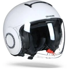 Shark Nano Swarovski Crystal Blank PRL Parel Wit Jethelm -Shark Verkoopwinkel shark nano crystal swarovski blank prl.33 1