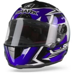 Shark Race-R Pro Oliveira 2019 Zwart Blauw Wit KBW Integraalhelm -Shark Verkoopwinkel shark race r pro oliveira kbw black frontpage