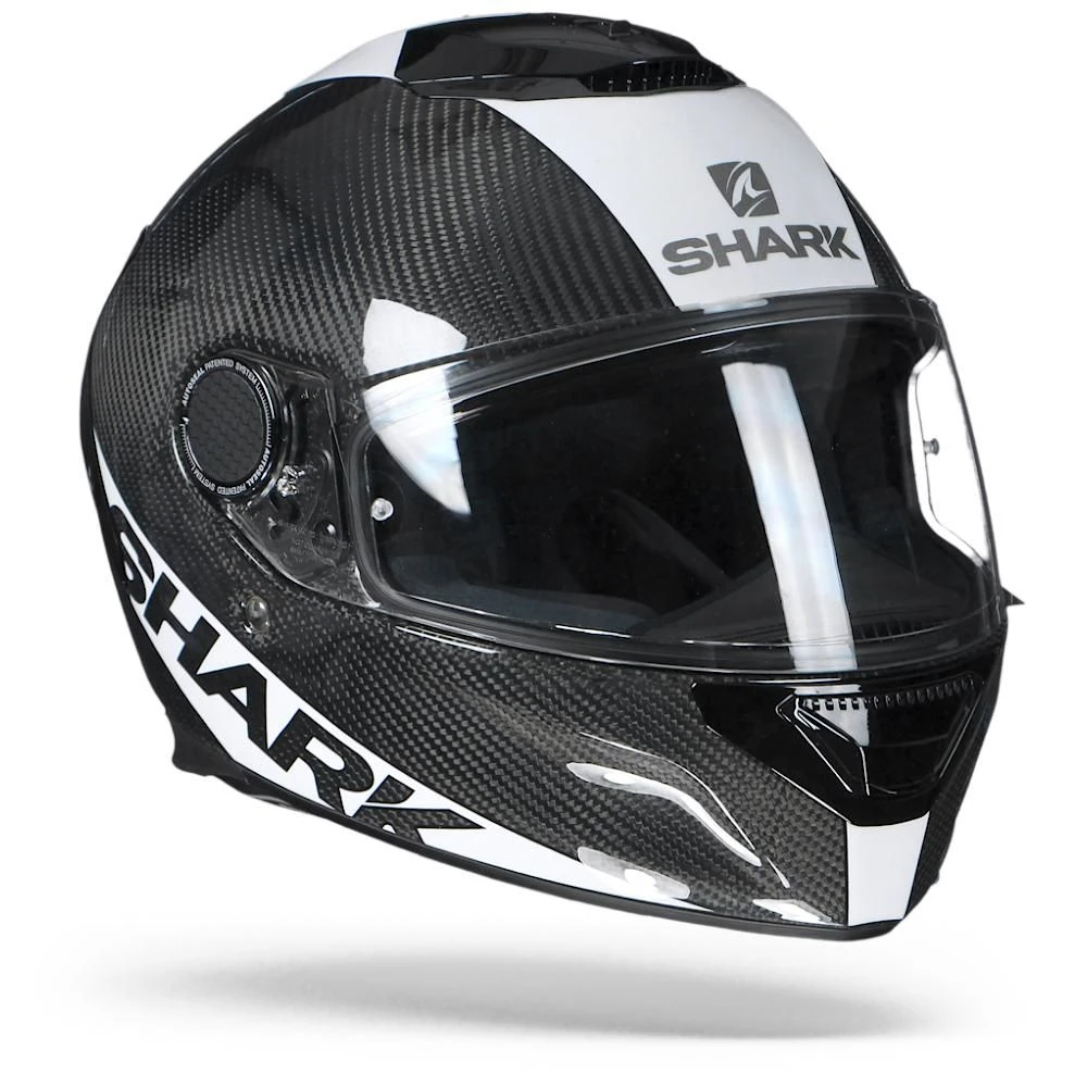 Shark Spartan Carbon 1.2 Skin Carbon DWS Wit Zilver Integraalhelm 4 Shark Spartan Carbon 1.2 Skin Carbon DWS Wit Zilver Integraalhelm - Afbeelding 2