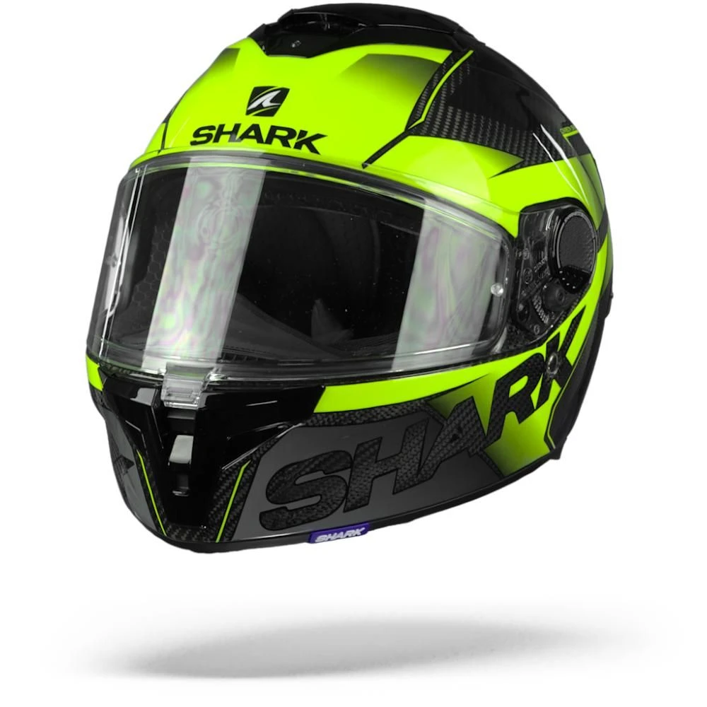 Shark Spartan GT Carbon Shestter DYY Carbon Geel Geel Integraalhelm 5 Shark Spartan GT Carbon Shestter DYY Carbon Geel Geel Integraalhelm - Afbeelding 3