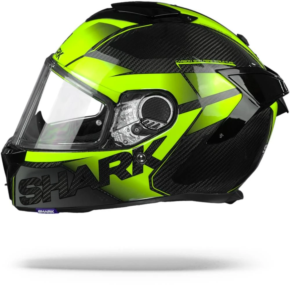 Shark Spartan GT Carbon Shestter DYY Carbon Geel Geel Integraalhelm 6 Shark Spartan GT Carbon Shestter DYY Carbon Geel Geel Integraalhelm - Afbeelding 4