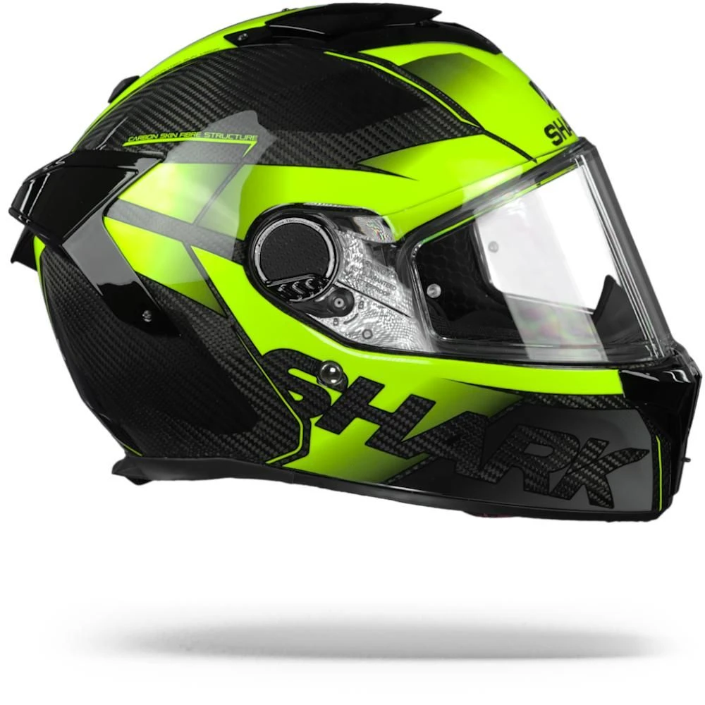 Shark Spartan GT Carbon Shestter DYY Carbon Geel Geel Integraalhelm 4 Shark Spartan GT Carbon Shestter DYY Carbon Geel Geel Integraalhelm - Afbeelding 2