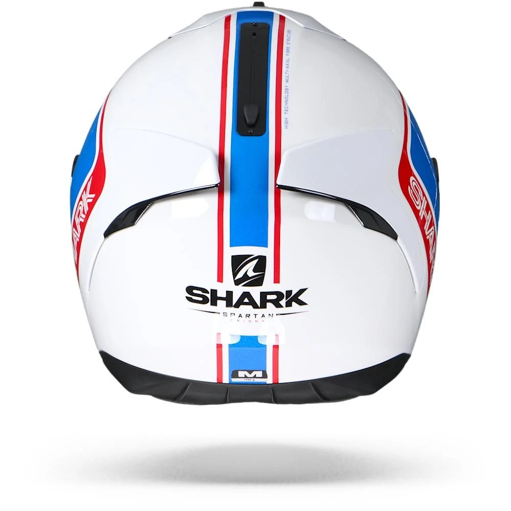 Shark Spartan 1.2 Priona WBR Wit Blauw Rood Integraalhelm 7 Shark Spartan 1.2 Priona WBR Wit Blauw Rood Integraalhelm - Afbeelding 5