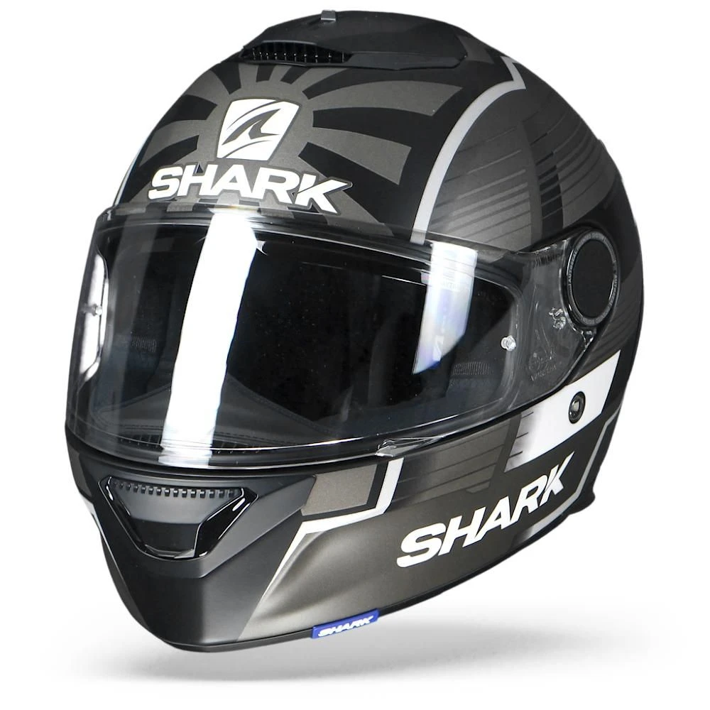 Shark Spartan 1.2 Zarco Malaysian GP KAS Mat Zwart Zilver Integraalhelm 7 Shark Spartan 1.2 Zarco Malaysian GP KAS Mat Zwart Zilver Integraalhelm - Afbeelding 5